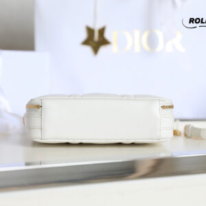 Túi Dior Caro Box Bag White Calfskin