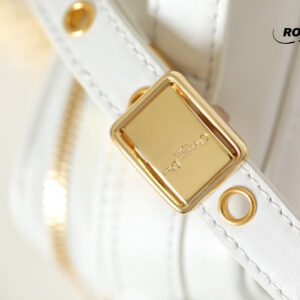 Túi Dior Caro Box Bag White Calfskin