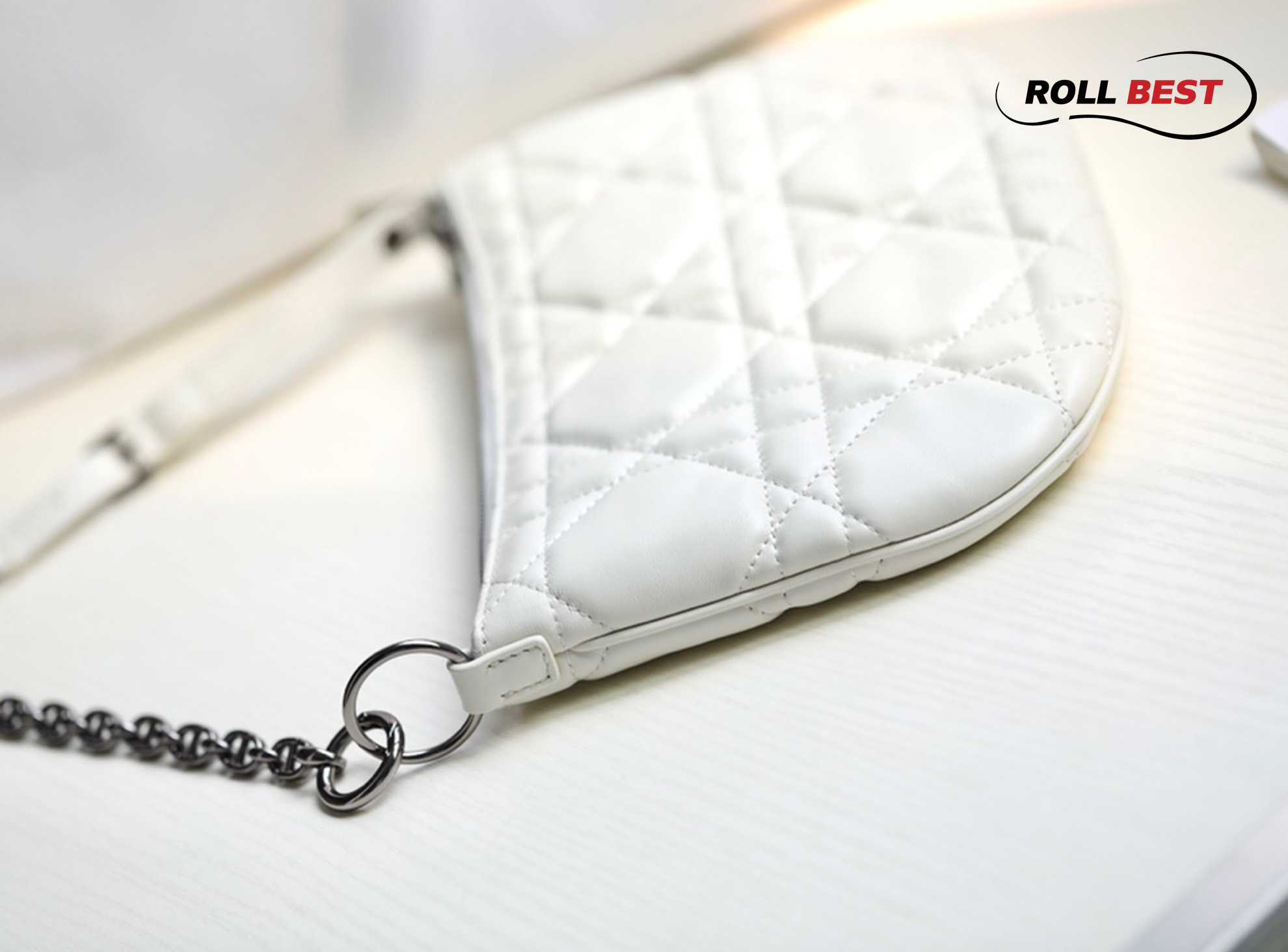 Túi Dior HandBags Mini Dior Caro Tulip Bag White