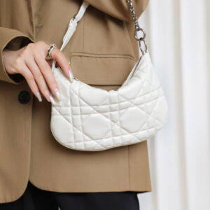 Túi Dior HandBags Mini Dior Caro Tulip Bag White