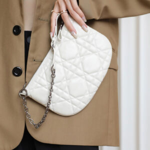 Túi Dior HandBags Mini Dior Caro Tulip Bag White