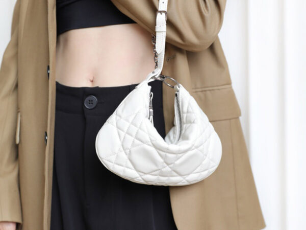 Túi Dior HandBags Mini Dior Caro Tulip Bag White