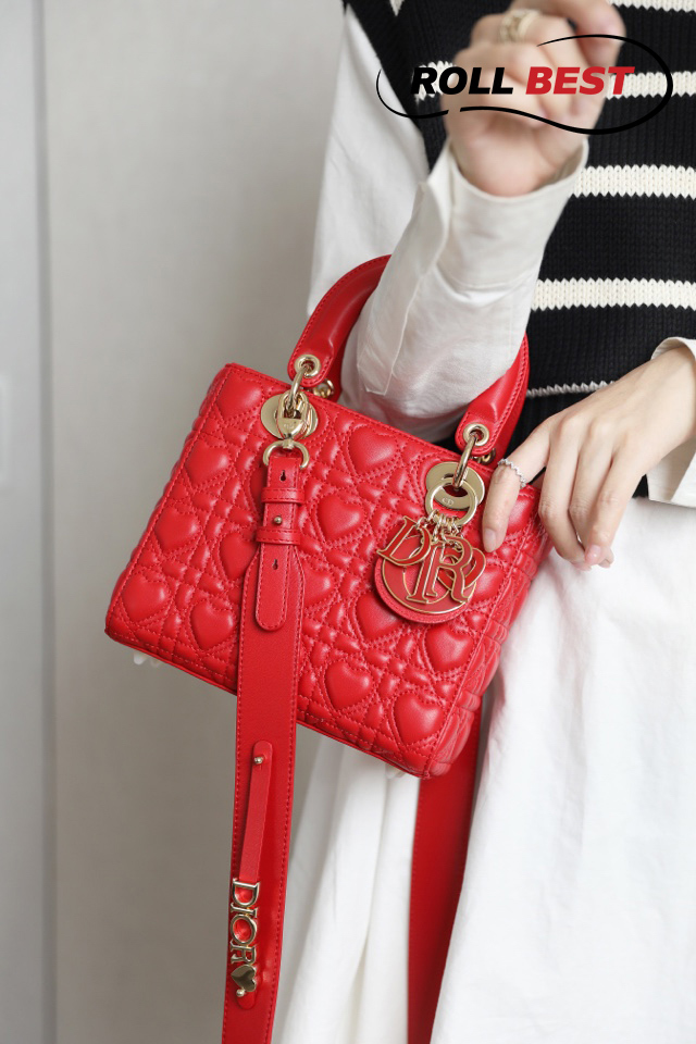 Túi Dior Lady Bag Dioramour Red