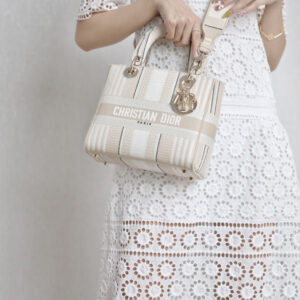 Túi Dior Lady Bag White Beige