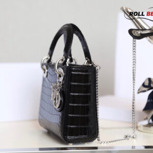 Túi Dior Lady Black Crocodile Bag