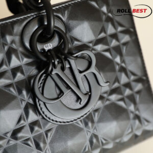 Túi Dior Lady D-Joy Bag Black Cannage Calfskin with Diamond Motif