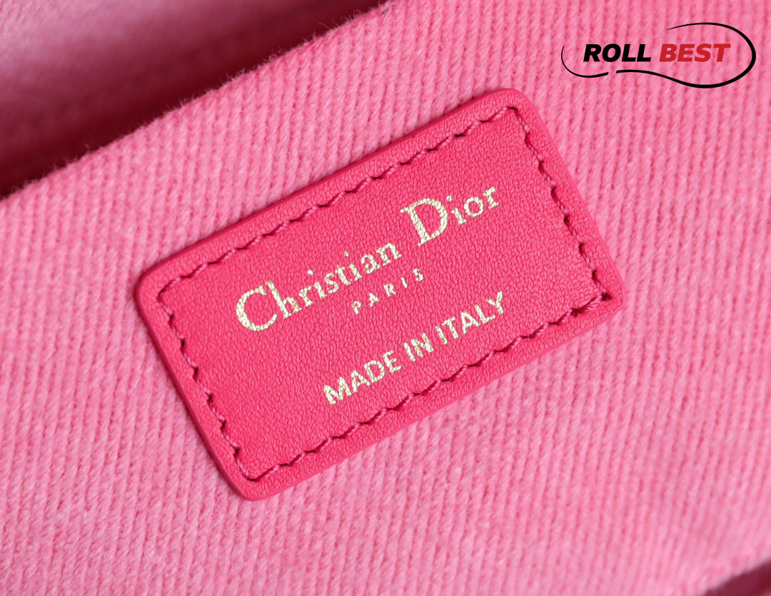 Túi Dior Lady D-Joy Bag Bright Pink Cannage Denim