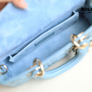 Túi Dior Lady D-Joy Bag Horizon Blue Cannage Lambskin