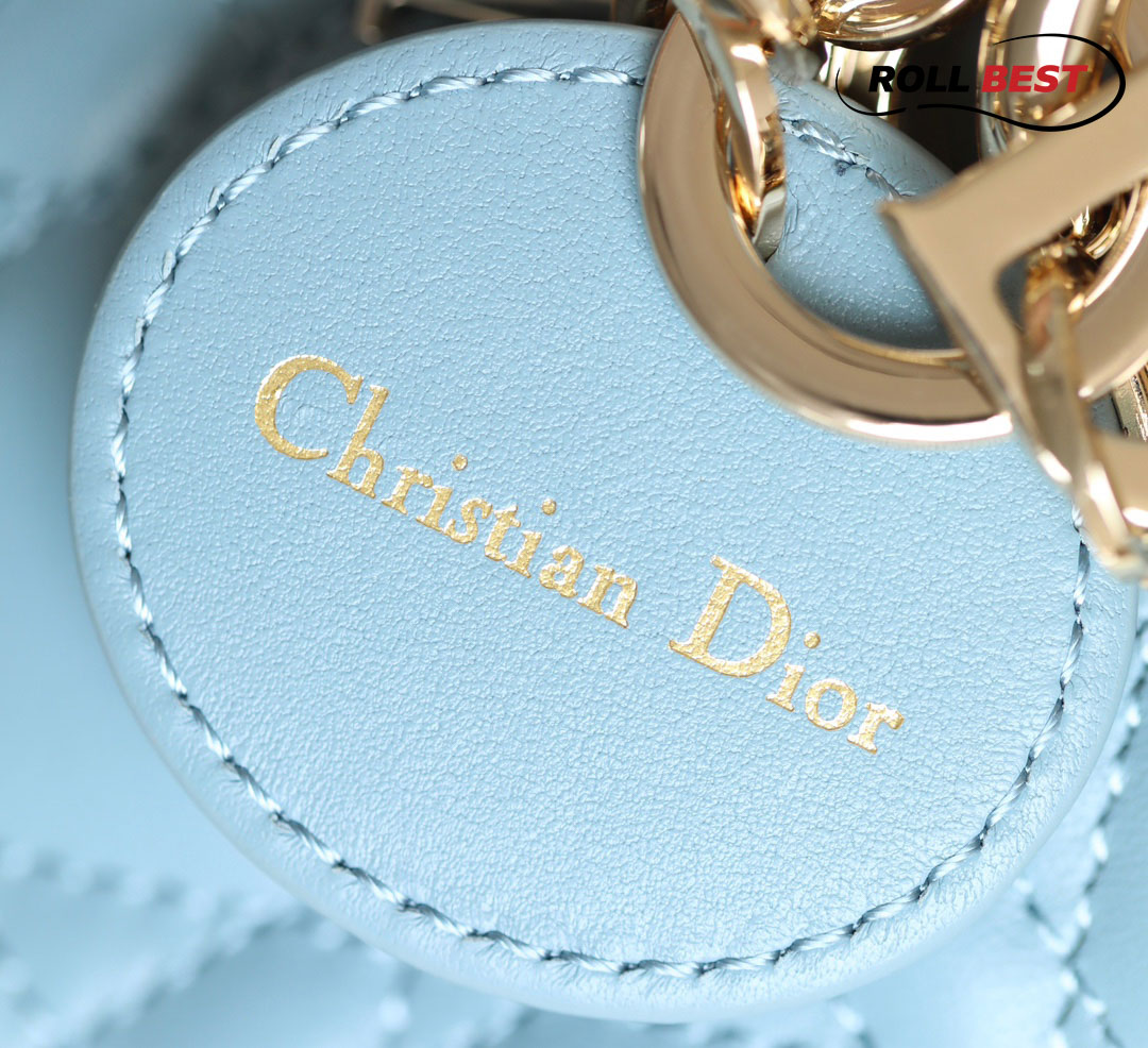 Túi Dior Lady D-Joy Bag Horizon Blue Cannage Lambskin