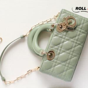 Túi Dior Lady D-Joy Bag Pastel Peyote Green Cannage Lambskin