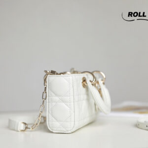 Túi Dior Lady D-Joy Micro Bag White Latte Lambskin