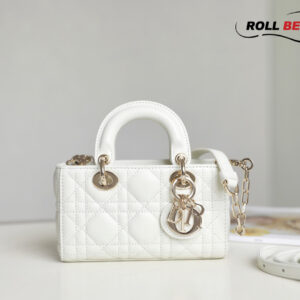 Túi Dior Lady D-Joy Micro Bag White Latte Lambskin