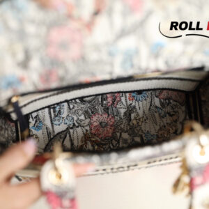 Túi Dior Medium Lady D-Lite Bag Multicolor Mille Fleurs Embroidery