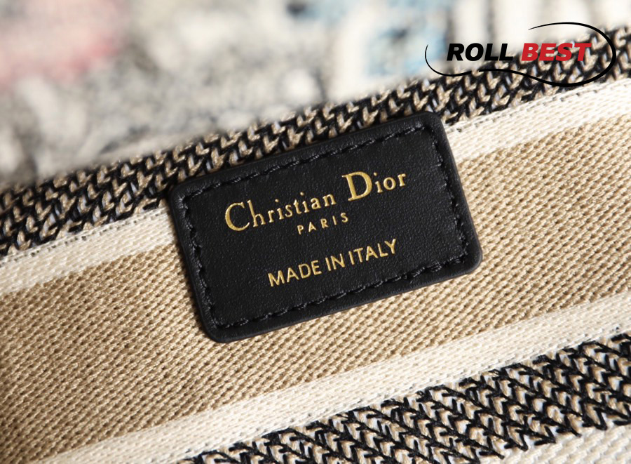 Túi Dior Medium Lady D-Lite Bag Multicolor Mille Fleurs Embroidery