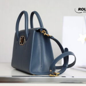 Túi Dior Medium ST Honore Tote Bag Charcoal Blue