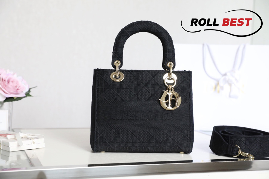 Túi Dior MediumLlady D-lite Bag Black