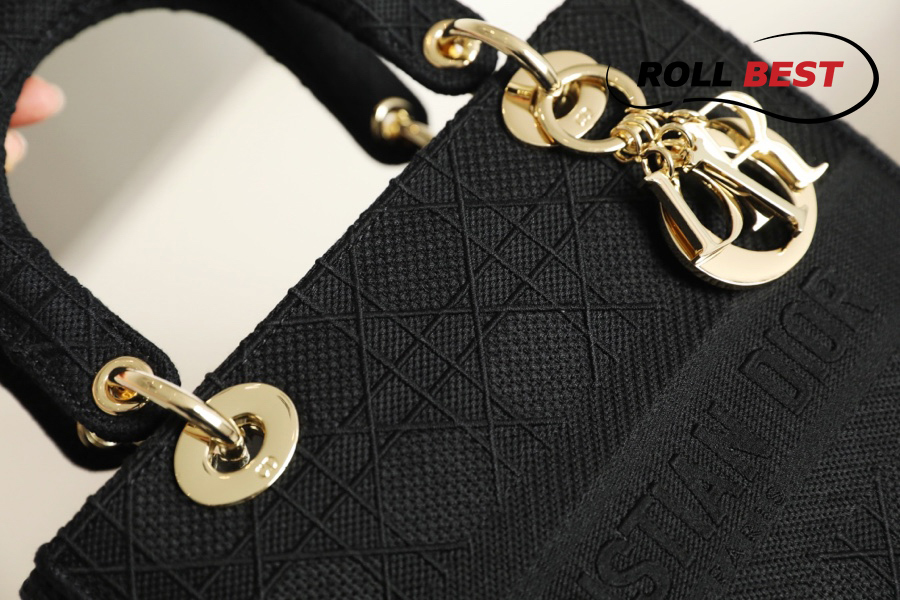 Túi Dior MediumLlady D-lite Bag Black