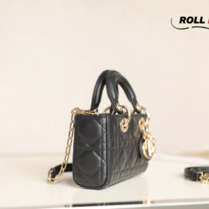 Túi Dior Micro Lady D-joy Bag 'Gold Black'