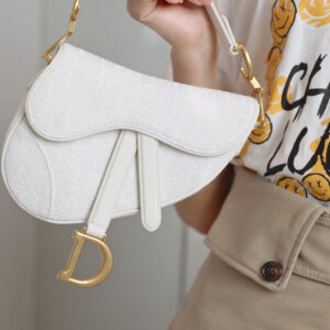 Túi Dior Mini Bag Saddle White