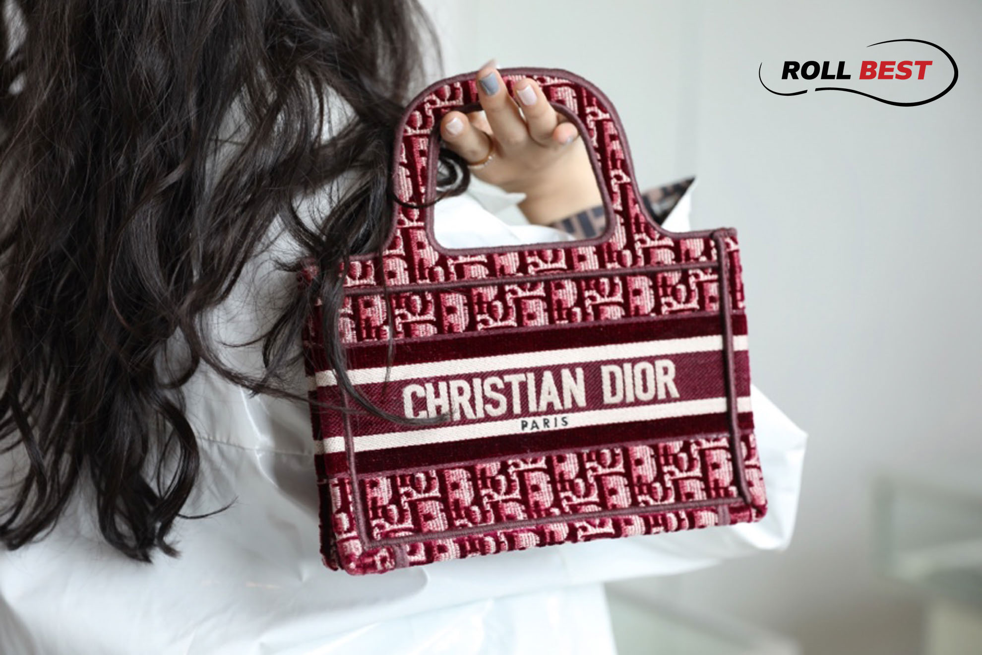 Túi Dior Mini Book Tote Red