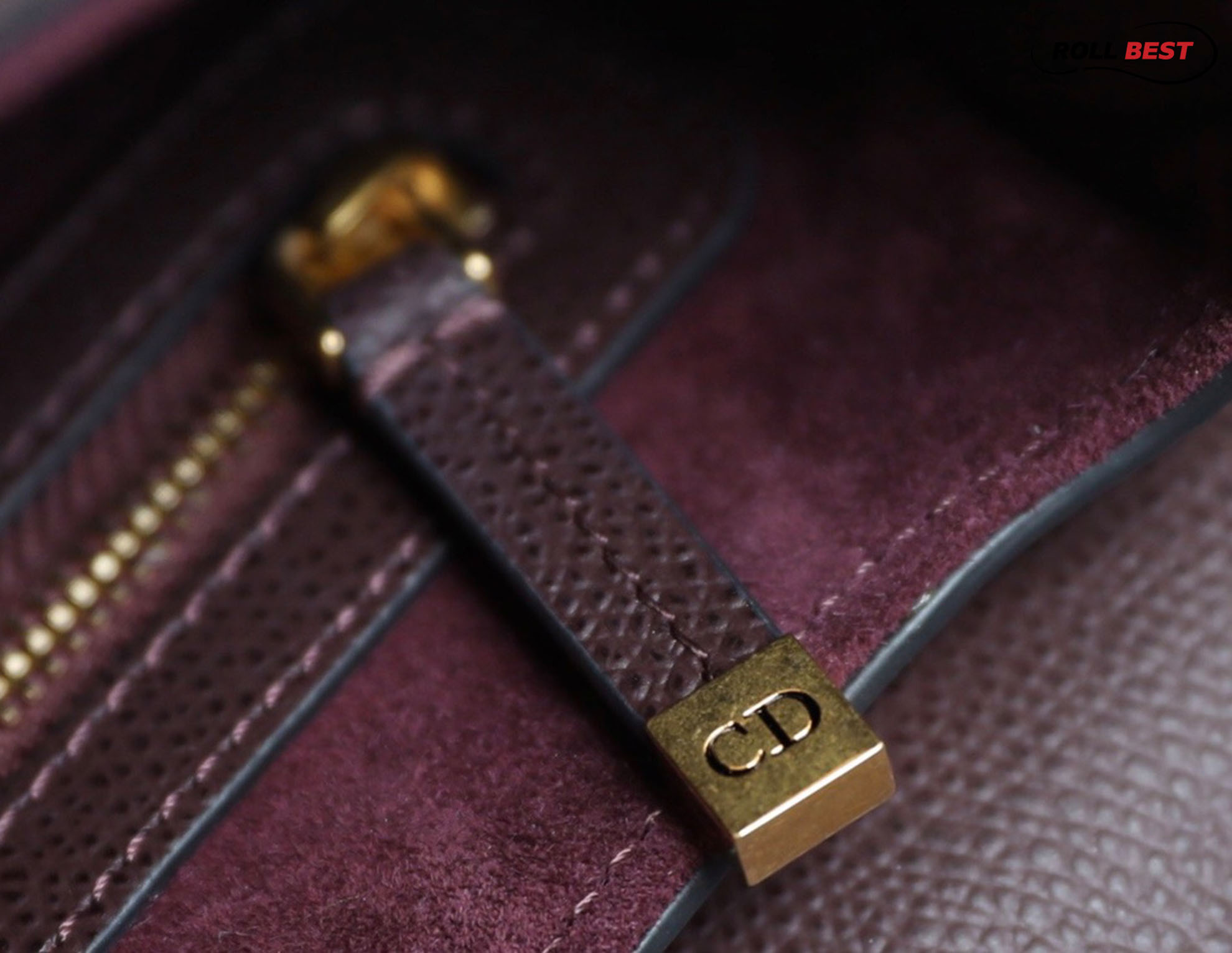 Túi Dior Saddle Plum Brown Calf Bordeaux