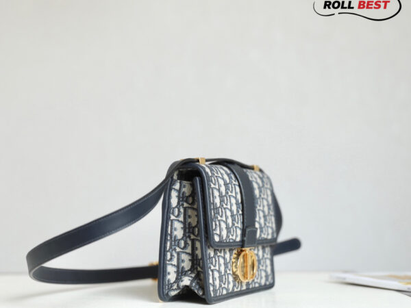 Túi Dior Small 30 Montaigne Bag Blue Oblique Jacquard