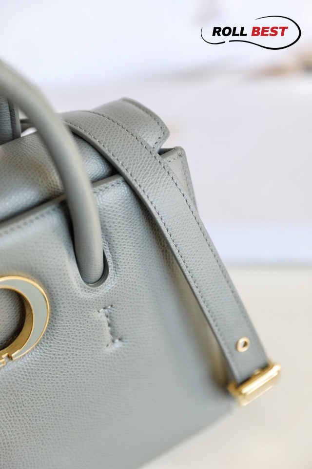 Túi Dior ST Honore Tote Latte Grained Calfskin-Blue