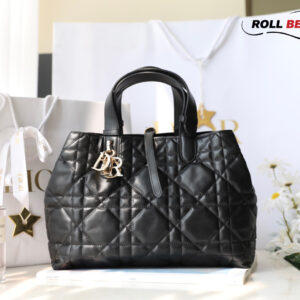 Túi Dior Toujours Bag Black Macrocannage Calfskin