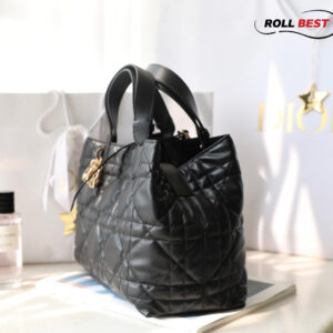 Túi Dior Toujours Bag Black Macrocannage Calfskin