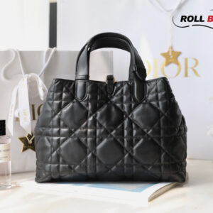 Túi Dior Toujours Bag Black Macrocannage Calfskin