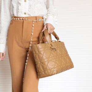 Túi Dior Toujours Bag Tan Macrocannage Calfskin