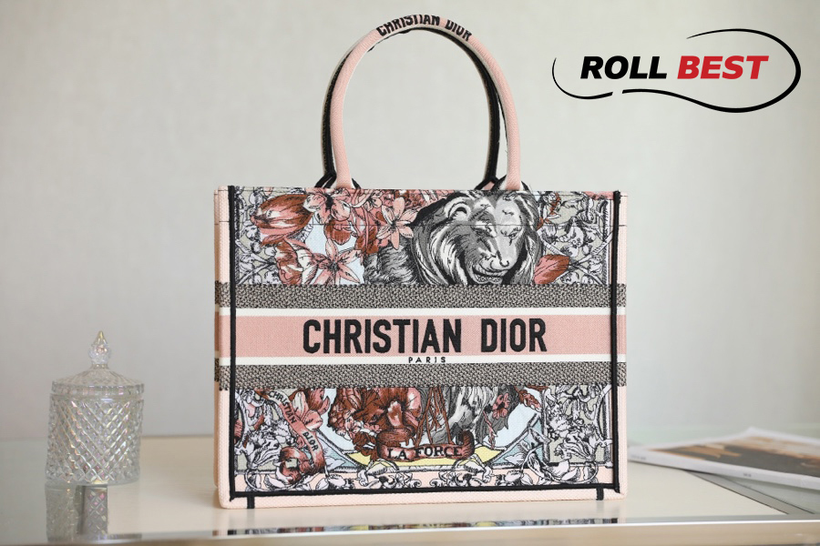 Túi Dior Women Large Dior Book Tote Multicolor La Force Embroidery