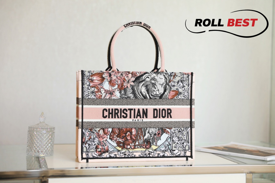 Túi Dior Women Large Dior Book Tote Multicolor La Force Embroidery