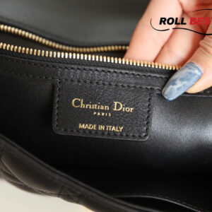 Túi Đeo Chéo Dior Medium Dior Caro Bag Black Supple Cannage Calfskin