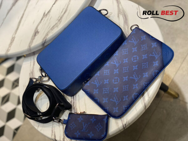 Túi Đeo Chéo Louis Vuitton LV Trio Messenger Bag Monogram Blue
