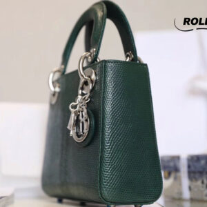 Túi Lady Dior Bag Lizard Skin Green