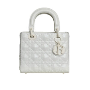 Túi Lady Dior Bag White Latte Diamond Calfskin