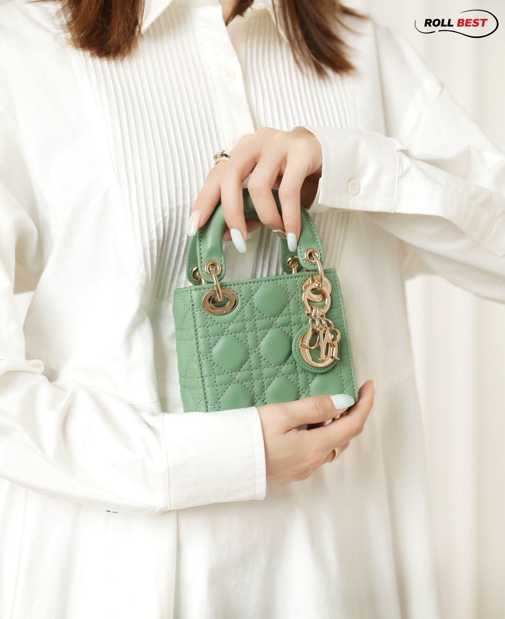 Túi Lady Dior Micro Bag Mini Green