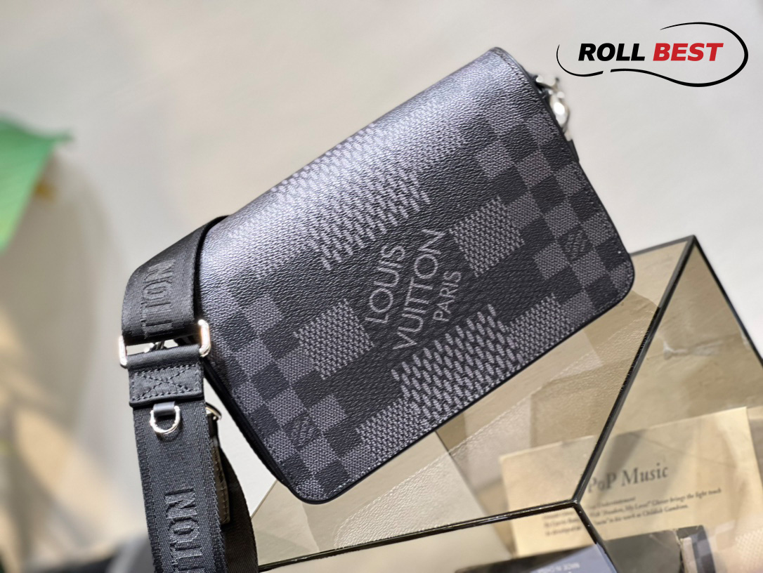 Túi Louis Vuitton Sacoche Damier Graphite 3D Pre-owned (2020) - Noir