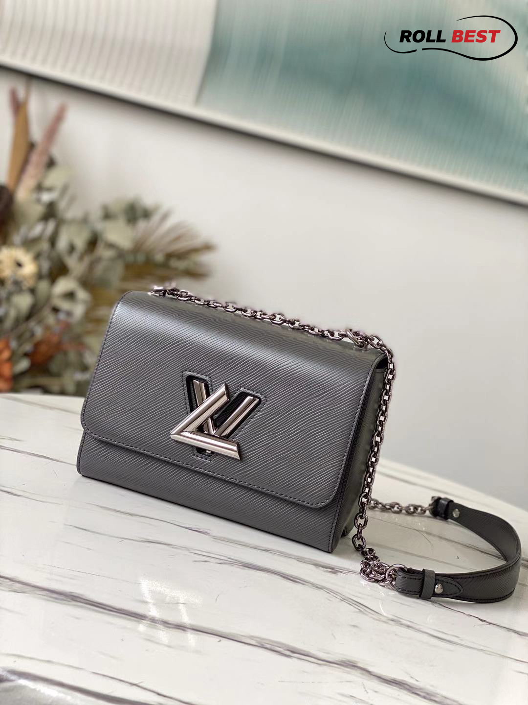 Túi Louis Vuitton Twist MM Bag Grey