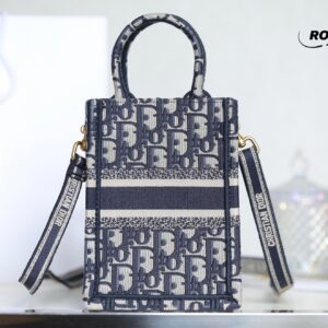 Túi Mini Dior Book Tote Phone Bag Xanh