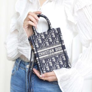 Túi Mini Dior Book Tote Phone Bag Xanh