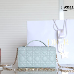 Túi Miss Dior Mini Bag Placid Blue Cannage Lambskin