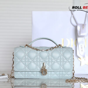 Túi Miss Dior Mini Bag Placid Blue Cannage Lambskin