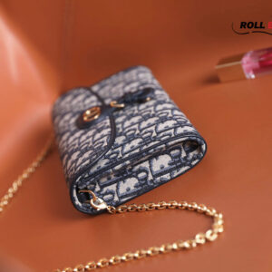 Túi Nữ Dior Bobby East-West Pouch With Chain 'Blue'