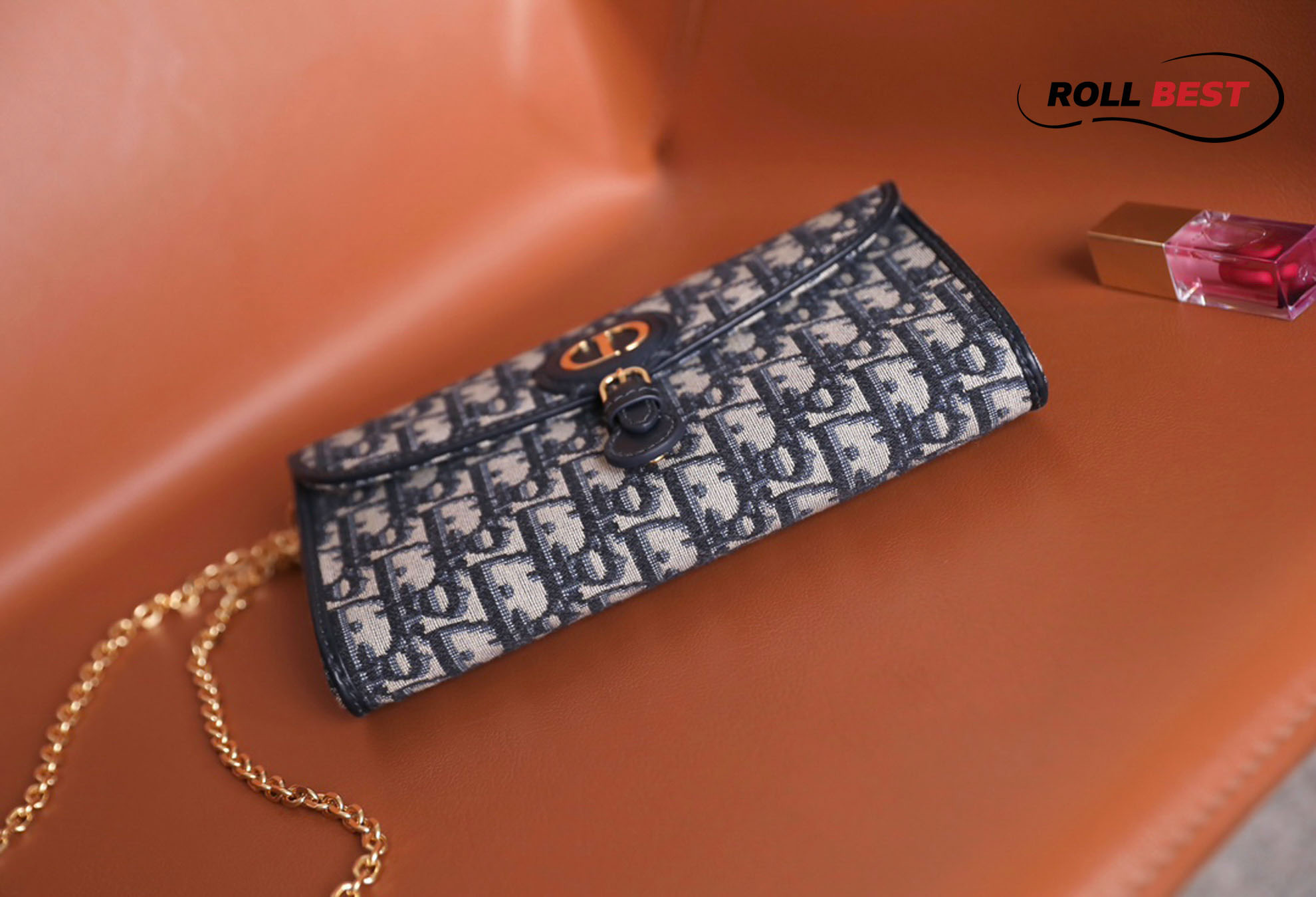 Túi Nữ Dior Bobby East-West Pouch With Chain 'Blue'