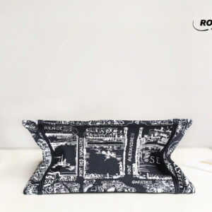 Túi Nữ Dior Medium Book Tote Plan de Paris Embroidery 'Black White'