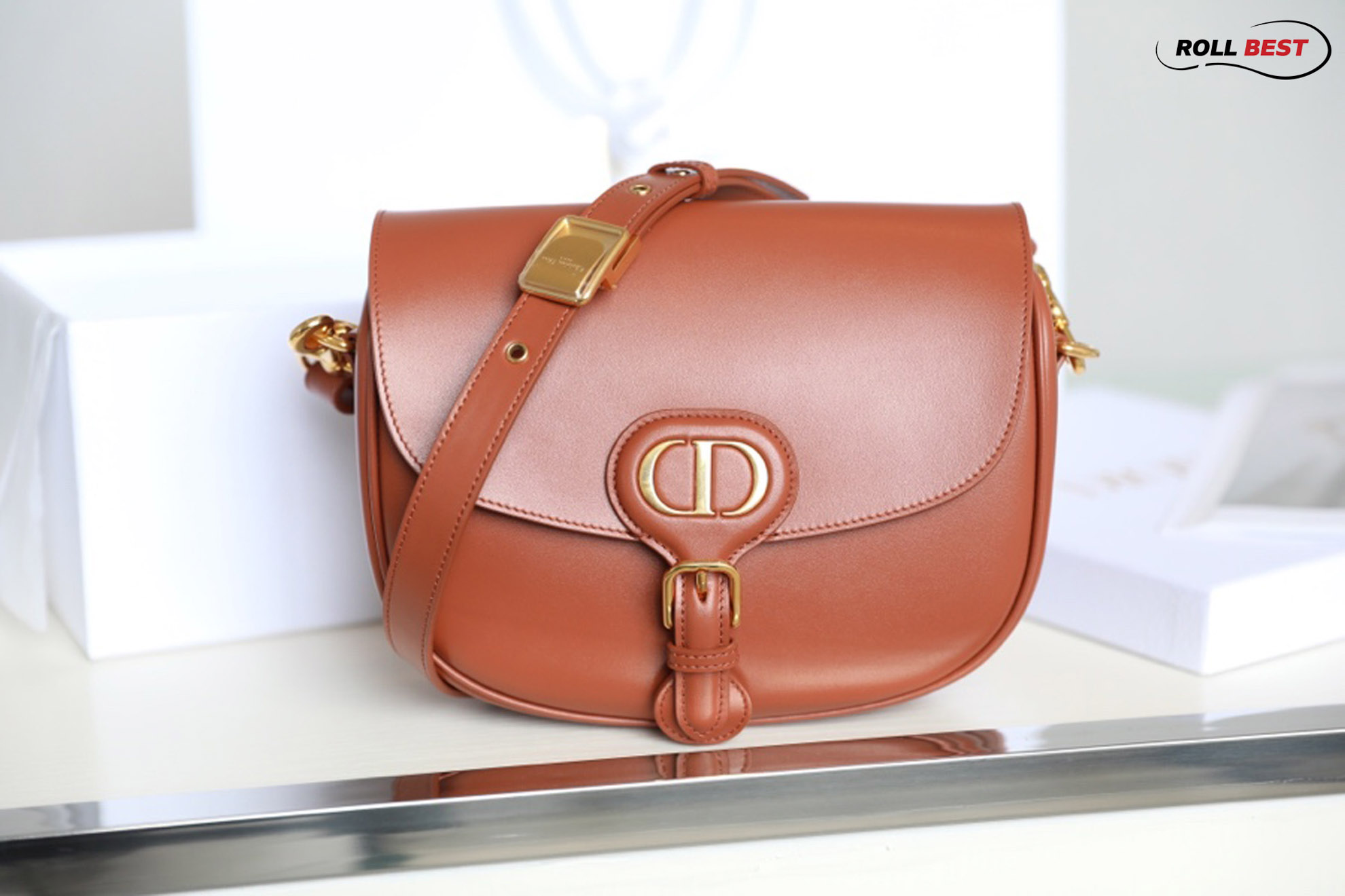 Túi Xách Dior Bobby Bag Red Brown