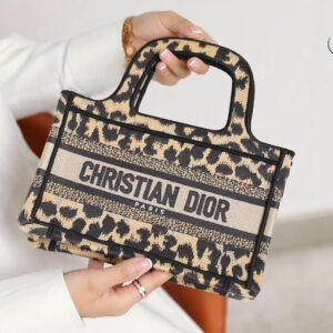 Túi Dior Mini Book Tote ‘Beige Multicolor Mizza’