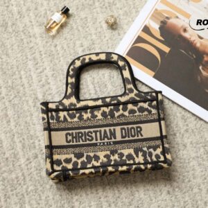 Túi Dior Mini Book Tote ‘Beige Multicolor Mizza’